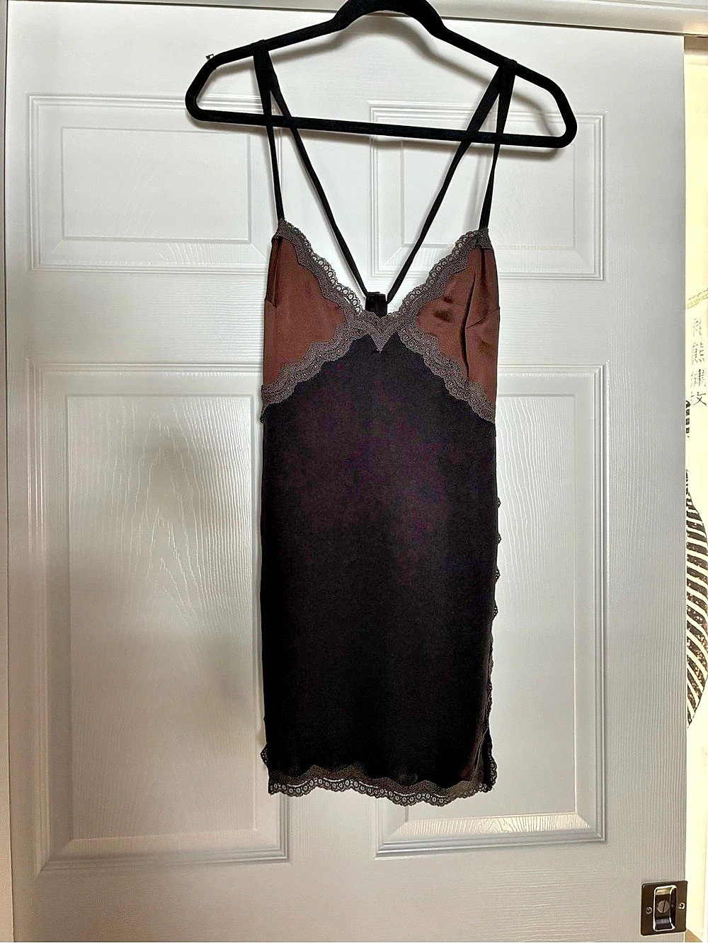 Lace Trim Mini Dress